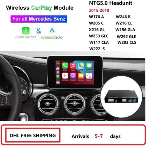 Wireless Apple Carplay Android Auto Retrofit For Mercedes-Benz A/B/C/CL/GL/GLA/GLC/GLE/CLS/CLA NTG5.0 Car Play