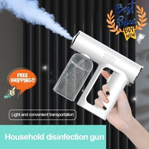 Electric Wireless Disinfection Sprayer Handheld Portable USB Rechargeable Nano Atomizer Home Disinfection Steam Spray Gun 250ml