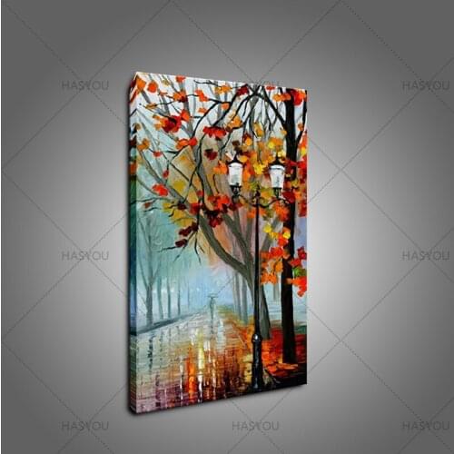 Big size Handpainted flower Knife tree Oil Paintings On Canvas home Decoration Wall Pictures For office living room Home Decor
