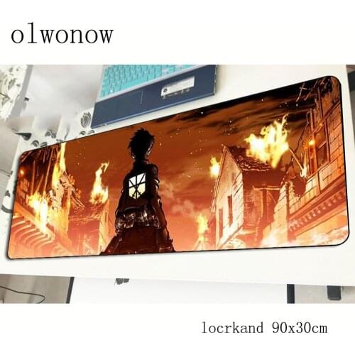 Attack on titan mousepad 900x300x2mm High-end gaming mouse pad gamer mat hot sales game computer desk padmouse keyboard play mat