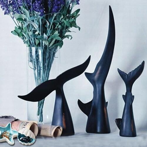 Nordic Creative Ceramic Vases Gold Whale Tail Simple Sculpture Animal Decoration High Quality Bedroom Home Decor Ornaments New