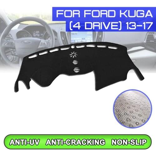 Car Dashboard Mat Anti-dirty Non-slip Dash Cover Mat UV Protection Shade for Ford Kuga 4WD/2WD 2013 2014 2015 2016 2017