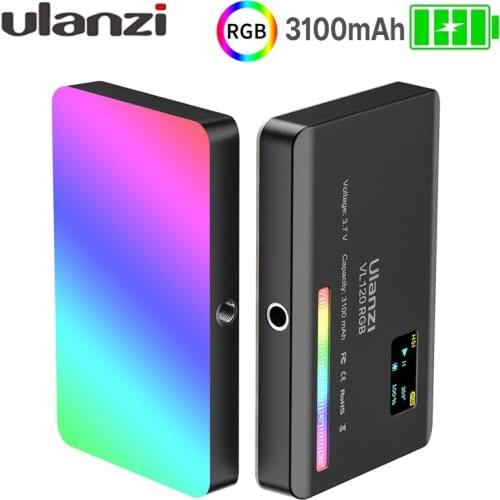 VL120RGB Video Light Camera Light Vlog Fill Lights For Photography Lighting 3100mAh LED Video Dimmable Lamp Trepied Dropshipping