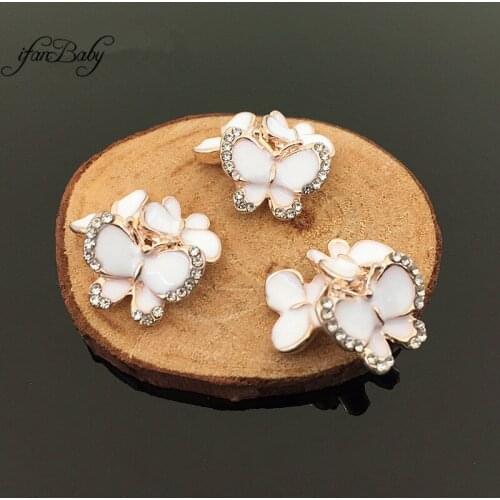 Metal rhinestone button flat back diy accessories