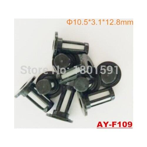 50pieces wholesale fuel injector micro filter used for honda cars (10.5x3.1 x12.8mm,AY-F109)