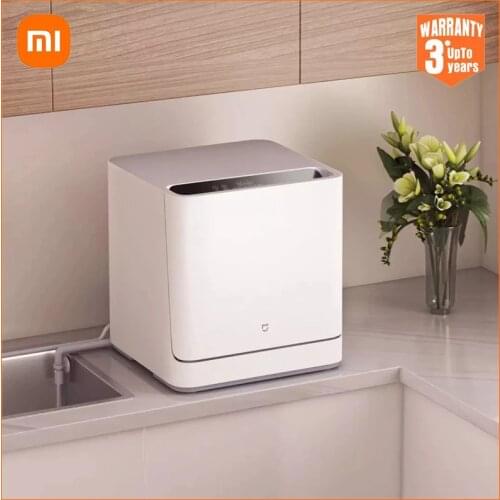 Xiaomi Mini Countertop Dishwasher Smart Sterilization Table Dish Washers Mijia App Control Ultrasonic Cleaner Cleaning Machine
