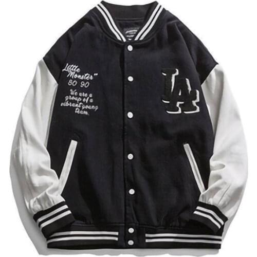 Men Harajuku Baseball Jacket Spring Jacket o Neck Casual Mens Clothing Varsity Jacket Fashion Colleage Style Men Outerwear Coat