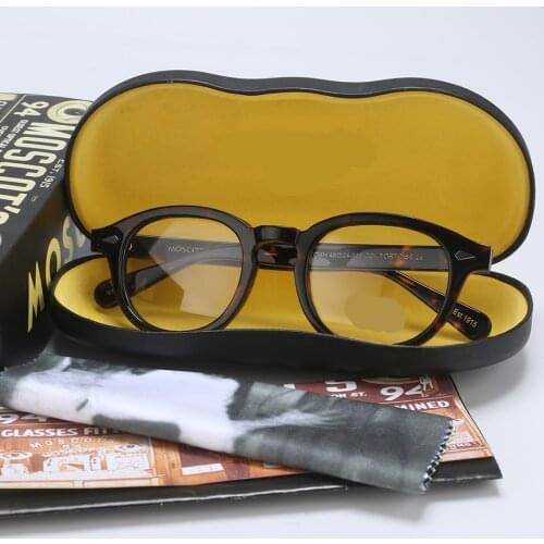 Eyeglasses Frame Men Women With Box&Case Computer Optical Retro Johnny Depp Lemtosh Glasses Spectacle Frame Clear Lens