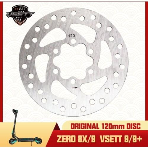 Original 120mm Disc Brake Rotor for VSETT 9 9+ ZERO 8X 9 Electric Scooter Universal Brake Disc