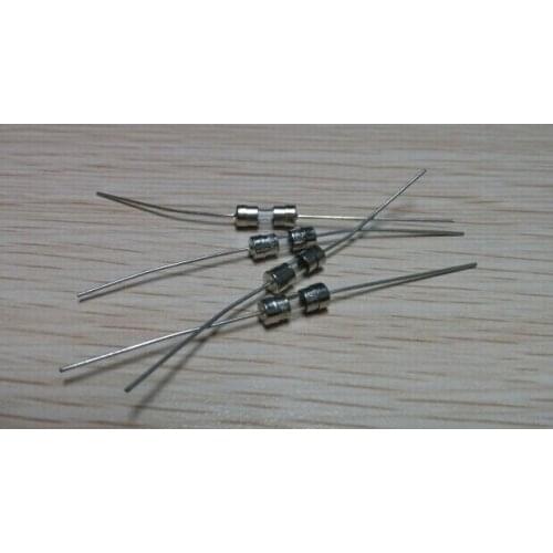 NIUKETAT 20pcs 3.6*10mm T3.15A 250V slow Axial fuse Glass Tube with lead wire 3.6*10 T3.15A 250V slow fuse New and original