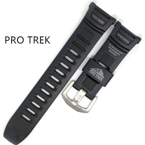 Resin Sport Strap for Casio G-shock PRG-130 PRW1500 PRW-1500 PRG130 PRG-130Y Men Waterproof Rubber Replace Bracelet Watch Band