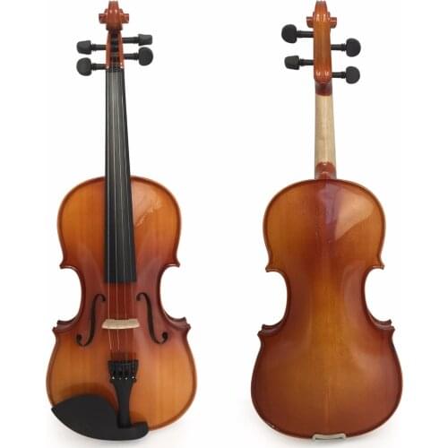 Kinglos PJB1002 Full Size 4/4 3/4 1/2 1/4 1/8 Solid Wood Student Violin Beginner Fiddle for Children Starter Kit