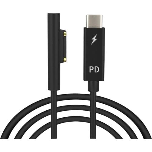 USB Type C Power Supply Adapter Connector Charging Cable Cord for Microsoft Surface Pro 6 5 4 3 Plug Converter for Surface Book