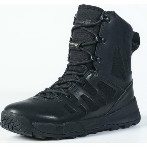 Military Combat Training Tactical Boots Outdoor Hunting Climbing Hiking Shoes High-top Waterproof Non-slip Desert Trekking Boot