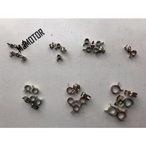 Fuel Gas Pipe Clip M8-18 Oil pipe clamp For GY6 QJ Scooter Honda Vespa Yamaha ATV Go Kart Motorcycle Carburetor Part Autocar