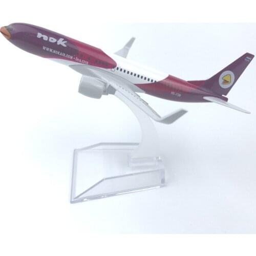 Thai Airlines Purple bird NOK 16cm Alloy Aircraft Model Diecast Aircraft Toys Airplane Airliner Kid Gifts Collectible