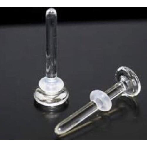 2020 18G-10G Nose Retainer Pyrex Glass Nose Prong Nose Stud Rings Body Jewelry Nose Rings Nariz Earrings Nostril Piercings