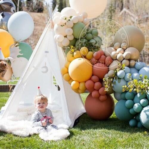 5pcs 18 Inch Retro Dusty Latex Balloons Helium Inflable Blow Up Big Balloon Wedding Birthday Party Large Balloon Decoration