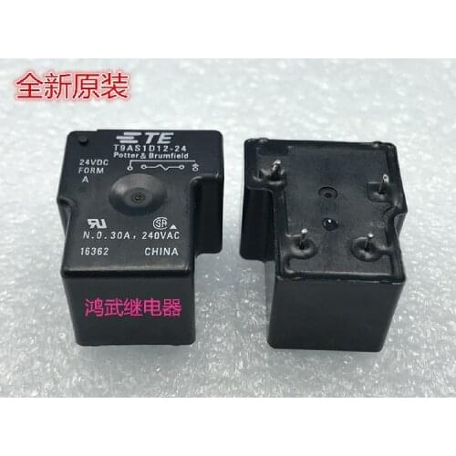 5pcs/lot T9AS1D12-12 T9AS1D12-24 12VDC 24VDC Relay 30A 4PIN DC12V DC24V