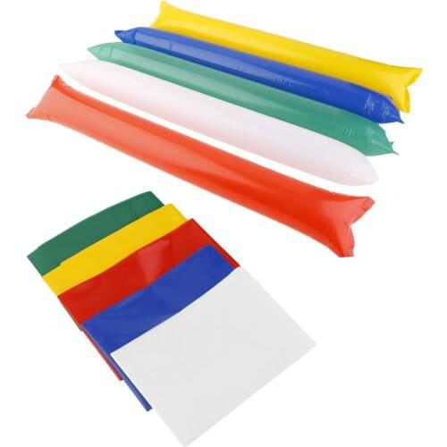 5 pcs Inflatable Celebratory Cheering Sticks Football Sports Events School Cheer Maker Ballon Concert Party Supplies