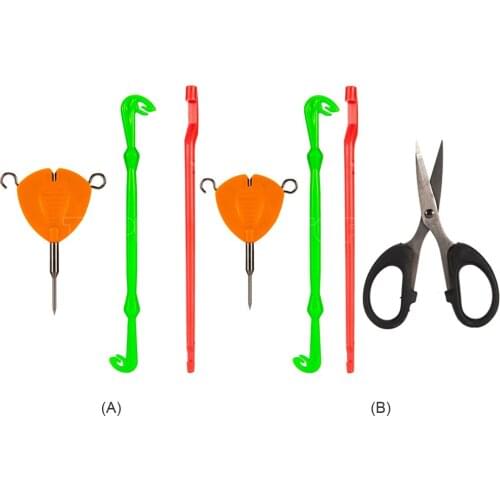 5 in 1 Fly Tying Tools Carp Fishing Accessories Puller Tool Carp Fishing Line Knotting for Carp Rig Feeder Fishing Tackle