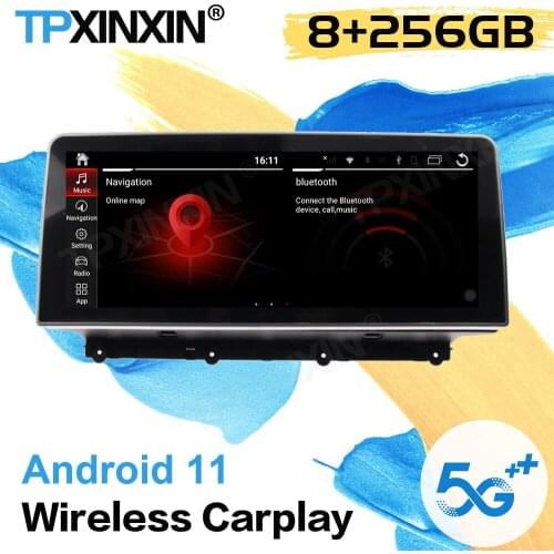 256G Carplay 2 DIN Car Radio Receiver Android 11 Auto For BMW X3 X4 F25 F26 2011 2012 2013 2014 2015 2017 Video Player Head Unit