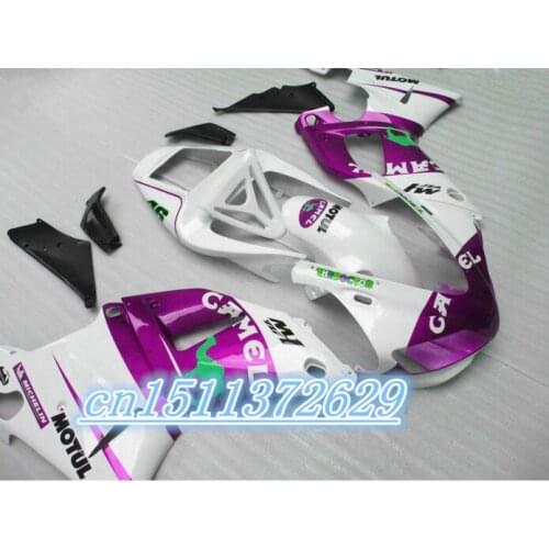 Dor-For white purple black YZF R1 98 99 1998-1999 YZFR1 1998 1999 YZF R1 98 99 ABS Fairing Plastic Bodywork D