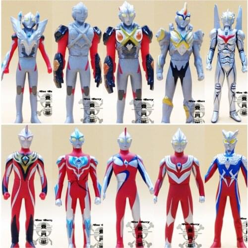 Bandai Genuine Ultraman Tiga UltraSeven Dark Zagi Ultraman Jack Mecha Gomora Juda Action Figure Model Toys