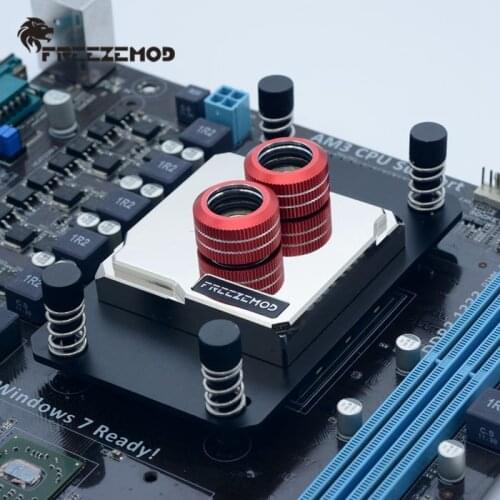 FREEZEMOD computer AMD pc water cpu cooler block full matel brass base plate Jet channel high quality for AMD. AMD-JB6T