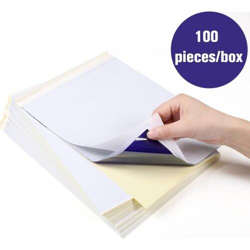 100 Pages A4 Tattoo Transfer Paper Supply Thickened Ink Reusable Professional Copy Body Art Stencil Carbon Tattoo Transfer Paper