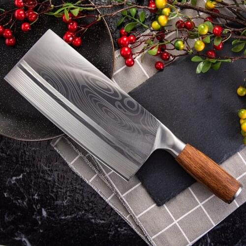 Chinese Slicing Kitchen Knives Super Sharp Blade Vegetable Meat Fish Knife High Hardness Kitchen Cooking Knives Meat Cleaver