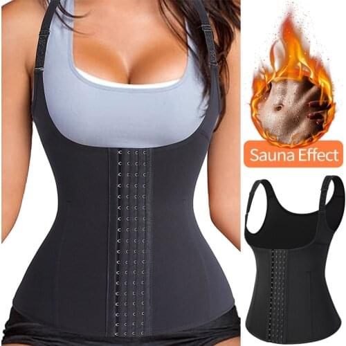 Women Waist Trainer Corset Vest for Weight Loss Sport Body Shaper Workout Underbust Cincher Steel Boned Tummy Tops Shapewear