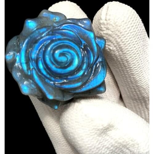 Labradorite stones roses energy stone natural bule heavy flash labradorite healing provide energy as for gift