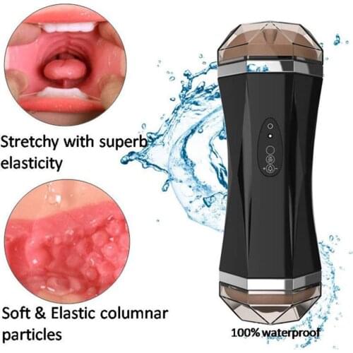 Meselo Double Channel Automatic Masturbator For Man Blowjob Realistic Vagina Sex Machine Male Masturbator Adult Sex Toys For Men