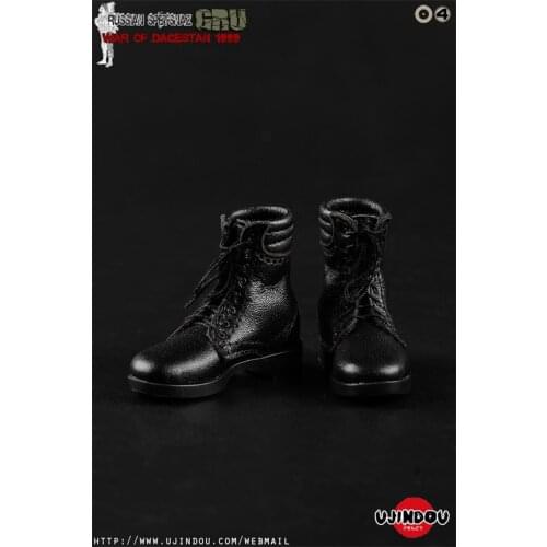 In Stock 1/6th UD9004 Russia Special Soldier Combat War Black Fashion Hollow Shoes Model Of Usual 12 inch Doll Action