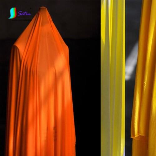 Fashion High Stretch Candy Color 95% Brocade 5% Spandex Translucent Knitted Mesh Fabric Dress Pant DIY Decorative Package Fabric