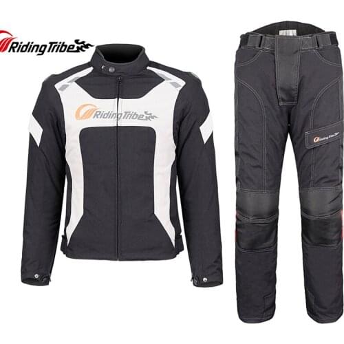 Riding Tribe Motorcycle Mens Jacket Pants Suit Winter Warm Waterproof Moto Racing Clothes Protective Armor Clothing JK-56