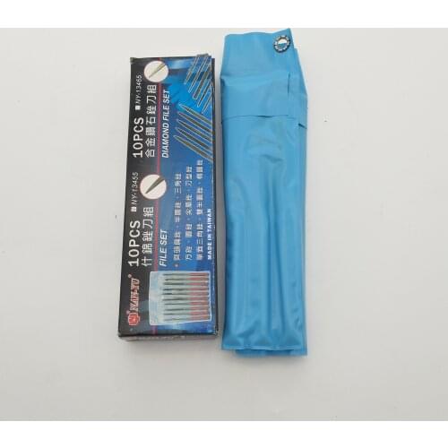 NAN-YU 10pcs Flat Round Square Needle File Hand Tool NY-13455