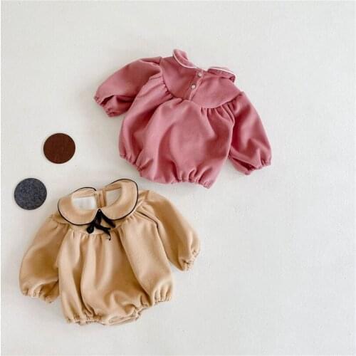 Baby Girls Clothes Winter Newborn Baby Romper Jumpsuit Fleece Infant Baby Bodysuit Girl Romper Toddler Romper Overalls Onesies