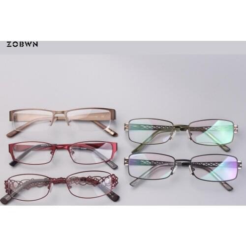 Mix color wholesale women optical Frames ladies Eyeglasses women Clear Glasses Frame red white for prescription butterfly shape