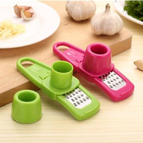 Garlic Peeler Functional Ginger Garlic Press Grinding Grater Planer Slicer Cutter Cooking Utensils Household Kitchen Supplies