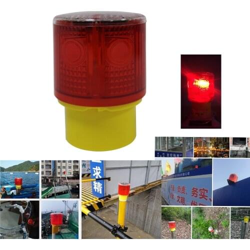 WDM Solar Powered Easy Installment Pier Jetty Warning Flashing Beacon Strobe Light