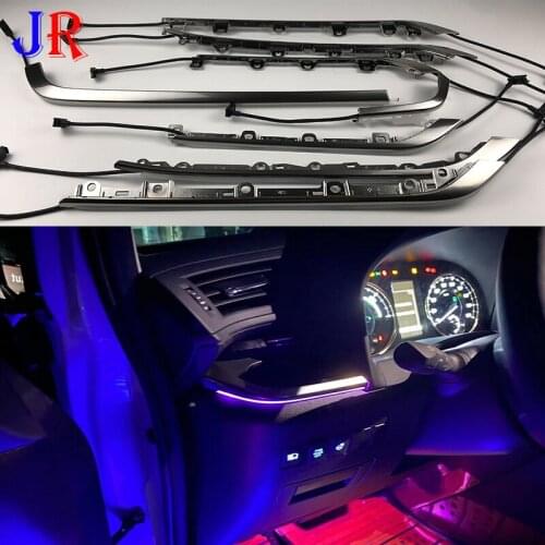Make your car more colorful For Toyota vellfire alphard Inter door Ambient light full set Car decorate light And fit LHD/RHD car