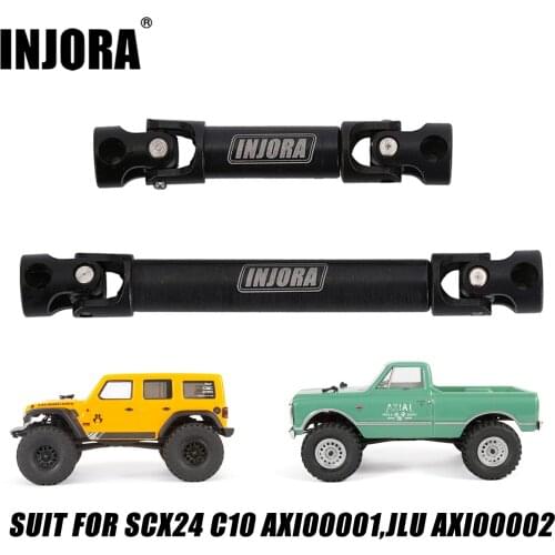 INJORA Steel Center Drive Shaft for 1/24 RC Crawler Axial SCX24 AXI00002 JLU AXI00001 C10 AXI00004 B17 Upgrade Parts