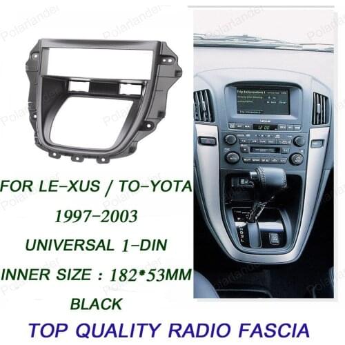 CD universal machine retrofit panel for TO-YOTA Ha-rrier year 97-03 for TLE-XUS RX-300 year 97-03 1-DIN Black