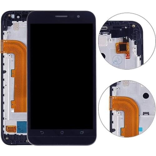 High Quality LCD Screen and Digitizer Full Assembly Lcd Replacement Glass with Frame For Asus Zenfone Go ZB500KL X00AD 5.0 inch