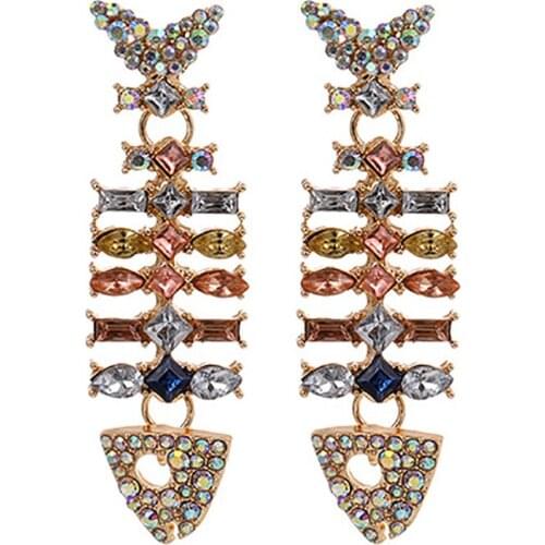 ZHINI Charm Statement Dangle Earrings Fashion Jewelry Personality Simple New Design Fish Drop Earrings for Women 2020 pendientes