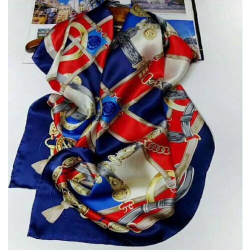 Female 100% Silk 110cm SQUARE SCARF Silk Satin shawl wrap BUY 1 lot GET get 1 lot FREE #4138