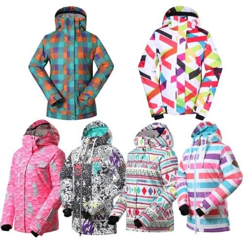 Gsou Snow Girls Ski Suit Wear Winter Outdoor Sports Snowboarding Clothing 10k Waterproof Windproof Costumes Ice Jackets Female