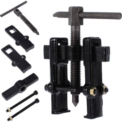 1 set Black Plated Two Jaw Gear Pulley Armature Bearing Puller 2" 4" 6" Small Leg Large Mechanics for Car Repair Tools